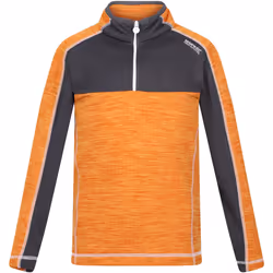 Regatta - Haut polaire HEWLEY - Enfant (Orange / Gris phoque)