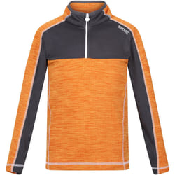 Regatta - Haut polaire HEWLEY - Enfant (Orange / Gris phoque)