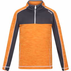 Regatta - Haut polaire HEWLEY - Enfant (Orange / Gris phoque)