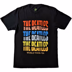 The Beatles - T-shirt WORLD TOUR´ - Adulte (Noir)