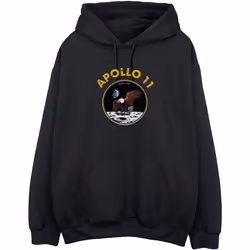 NASA - Sweat à capuche CLASSIC APOLLO - Homme (Noir)