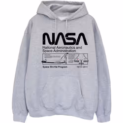 NASA - Sweat à capuche - Femme (Gris chiné)