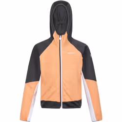 Regatta - Veste softshell PRENTON - Enfant (Orange clair / Gris phoque)