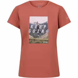 Regatta - T-shirt FINGAL KEEP GOING - Femme (Terre cuite)