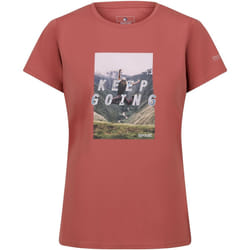 Regatta - T-shirt FINGAL KEEP GOING - Femme (Terre cuite)