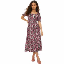 Dorothy Perkins - Robe mi-longue - Femme (Rose)