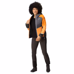 Regatta - Veste à capuche TRUTTON - Femme (Orange clair / Gris phoque)