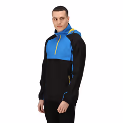 Regatta - Veste softshell ANORAK - Homme (Noir / Bleu foncé)