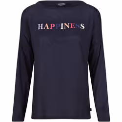 Regatta - T-shirt CARLENE HAPPINESS - Femme (Bleu marine)