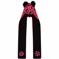 Dare 2B - Bonnet écharpe SNOWPLAY - Enfant (Rose bonbon / Noir)