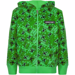 Minecraft - Sweat à capuche - Garçon (Vert / Noir)