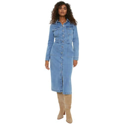 Dorothy Perkins - Robe chemisier - Femme (Bleu semi-délavé)
