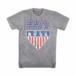 Kiss - T-shirt - Adulte (Gris)
