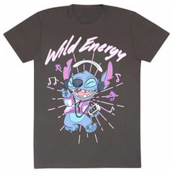 Lilo & Stitch - T-shirt WILD ENERGY - Adulte (Charbon)