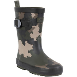 Trespass - Bottes de pluie PUDDLE - Enfant (Vert / Marron / Noir Camouflage)