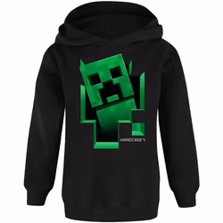 Minecraft - Sweat à capuche CREEPER INSIDE - Enfant (Noir)