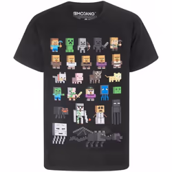 Minecraft - T-shirt - Enfant (Noir)