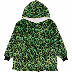 Minecraft - Sweat à capuche couverture - Garçon (Vert)