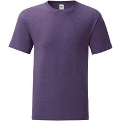 Fruit Of The Loom - T-shirt manches courtes ICONIC - Homme (Violet Chiné)