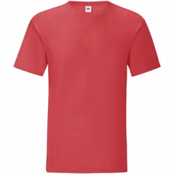 Fruit Of The Loom - T-shirt manches courtes ICONIC - Homme (Rouge Chiné)