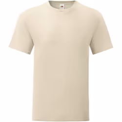 Fruit Of The Loom - T-shirt manches courtes ICONIC - Homme (Beige pâle)