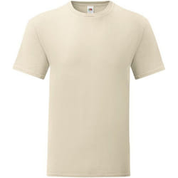 Fruit Of The Loom - T-shirt manches courtes ICONIC - Homme (Beige pâle)