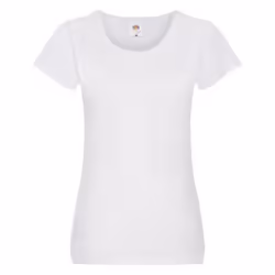 Fruit of the Loom - T-shirt - Femme (Blanc)