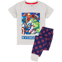 Marvel Avengers - Ensemble de pyjama long - Garçon (Gris chiné)