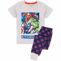 Marvel Avengers - Ensemble de pyjama long - Garçon (Gris chiné)