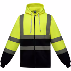 Yoko - Veste à capuche - Homme (Jaune / Bleu marine)