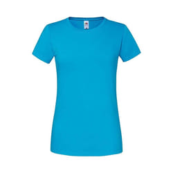 Fruit Of The Loom - T-shirt ajusté - Femmes (Azur)