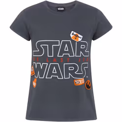 Star Wars: The Last Jedi - T-shirt - Fille (Gris)
