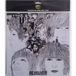 The Beatles - Pancarte REVOLVER - Taille unique (Blanc / Noir)