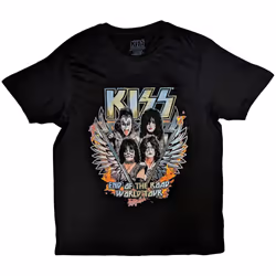 Kiss - T-shirt END OF THE ROAD WINGS - Adulte (Noir)
