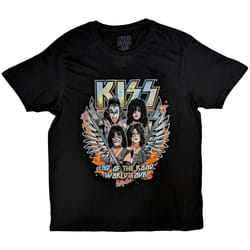 Kiss - T-shirt END OF THE ROAD WINGS - Adulte (Noir)