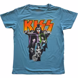 Kiss - T-shirt - Adulte (Bleu)