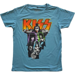 Kiss - T-shirt - Adulte (Bleu)
