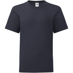 Fruit of the Loom - T-shirt ICONIC - Enfant (Bleu marine foncé)