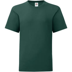Fruit of the Loom - T-shirt ICONIC - Enfant (Vert forêt)
