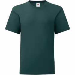 Fruit of the Loom - T-shirt ICONIC - Enfant (Vert forêt)