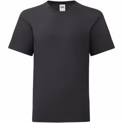 Fruit of the Loom - T-shirt ICONIC - Enfant (Noir)