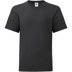 Fruit of the Loom - T-shirt ICONIC - Enfant (Noir)
