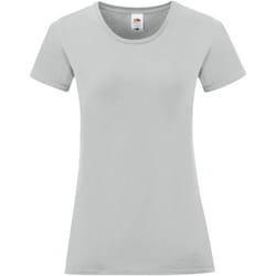 Fruit of the Loom - T-shirt ICONIC - Femme (Anthracite)