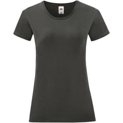Fruit of the Loom - T-shirt ICONIC - Femme (Gris)