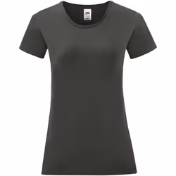 Fruit of the Loom - T-shirt ICONIC - Femme (Gris)