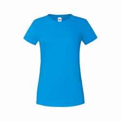 Fruit of the Loom - T-shirt ICONIC - Femme (Azur)