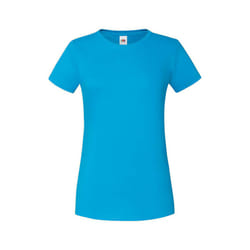 Fruit of the Loom - T-shirt ICONIC - Femme (Azur)
