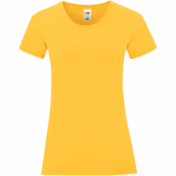 Fruit of the Loom - T-shirt ICONIC - Femme (Tournesol)