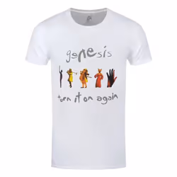 Genesis - T-shirt TURN IT ON AGAIN - Adulte (Blanc)
