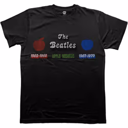 The Beatles - T-shirt APPLE YEARS - Adulte (Noir)